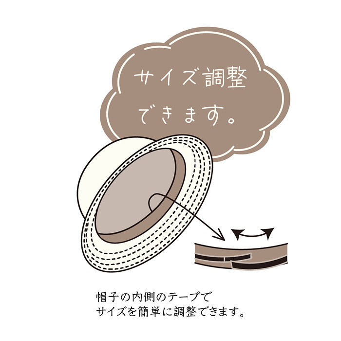 手軽に洗えるブレード上品ブルトンHAT
