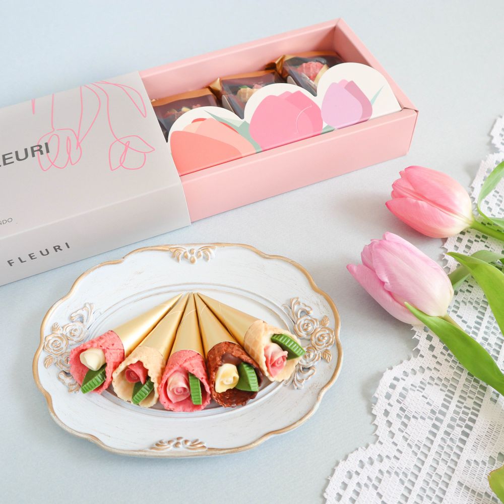 【母の日限定】母の日メッセージ入りタンブラーとお花のチョコレートセット