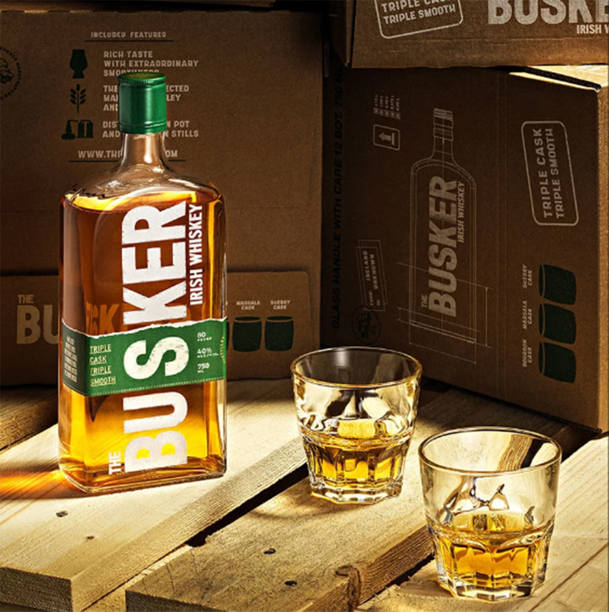 新感覚のアイリッシュ！バスカー＋名入れロックグラス | G.L.F