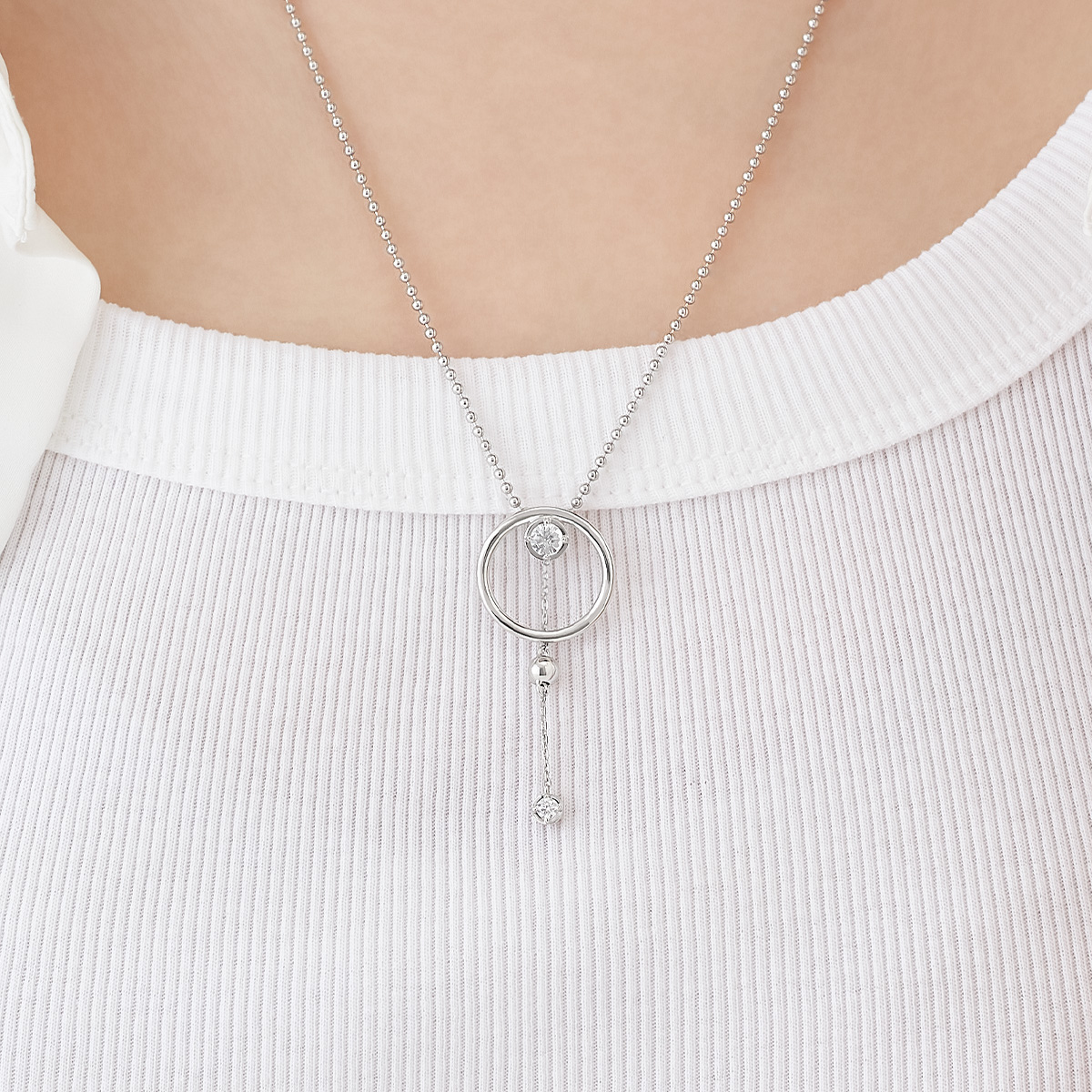 【限定ジュエリーポーチ付/Early Summer Collection】シルバー ネックレス