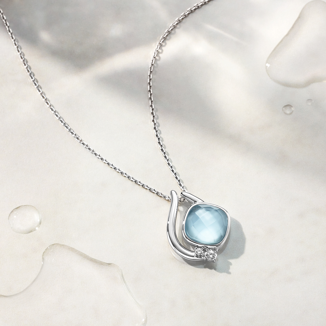 【限定ジュエリーポーチ付/Early Summer Collection】シルバー ネックレス