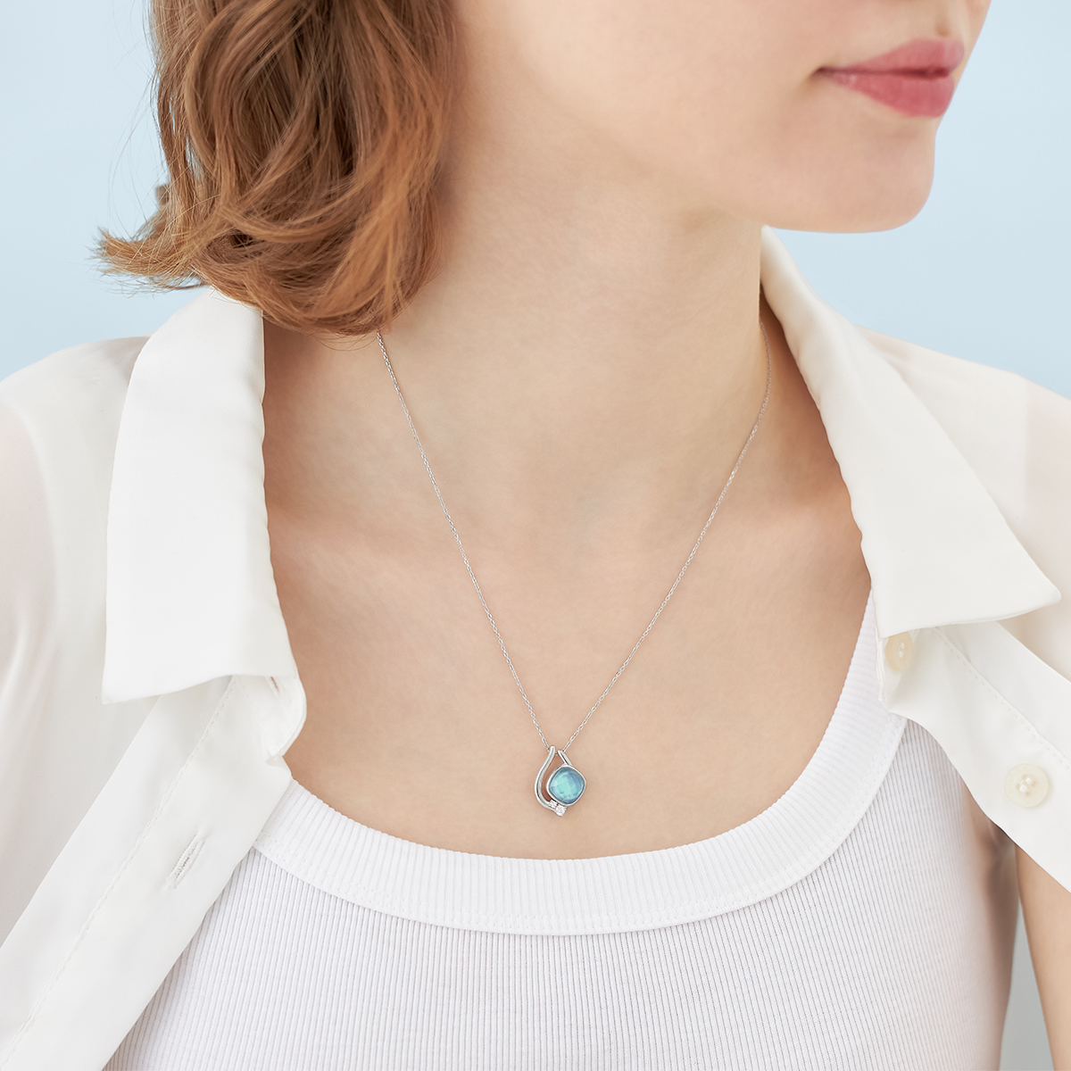 【限定ジュエリーポーチ付/Early Summer Collection】シルバー ネックレス