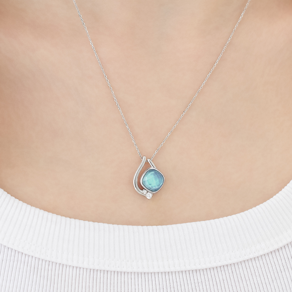 【限定ジュエリーポーチ付/Early Summer Collection】シルバー ネックレス