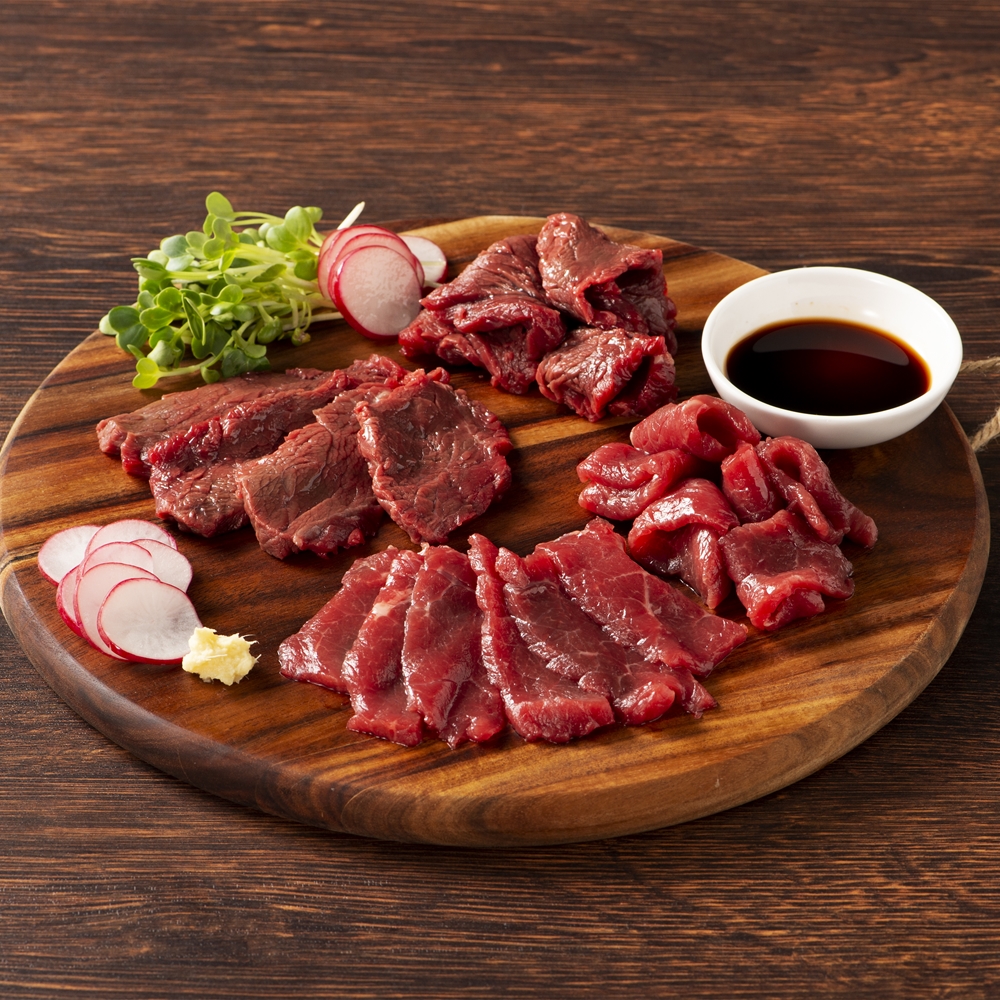 熊本 「フジチク」 ふじ馬さし赤身食べ比べ