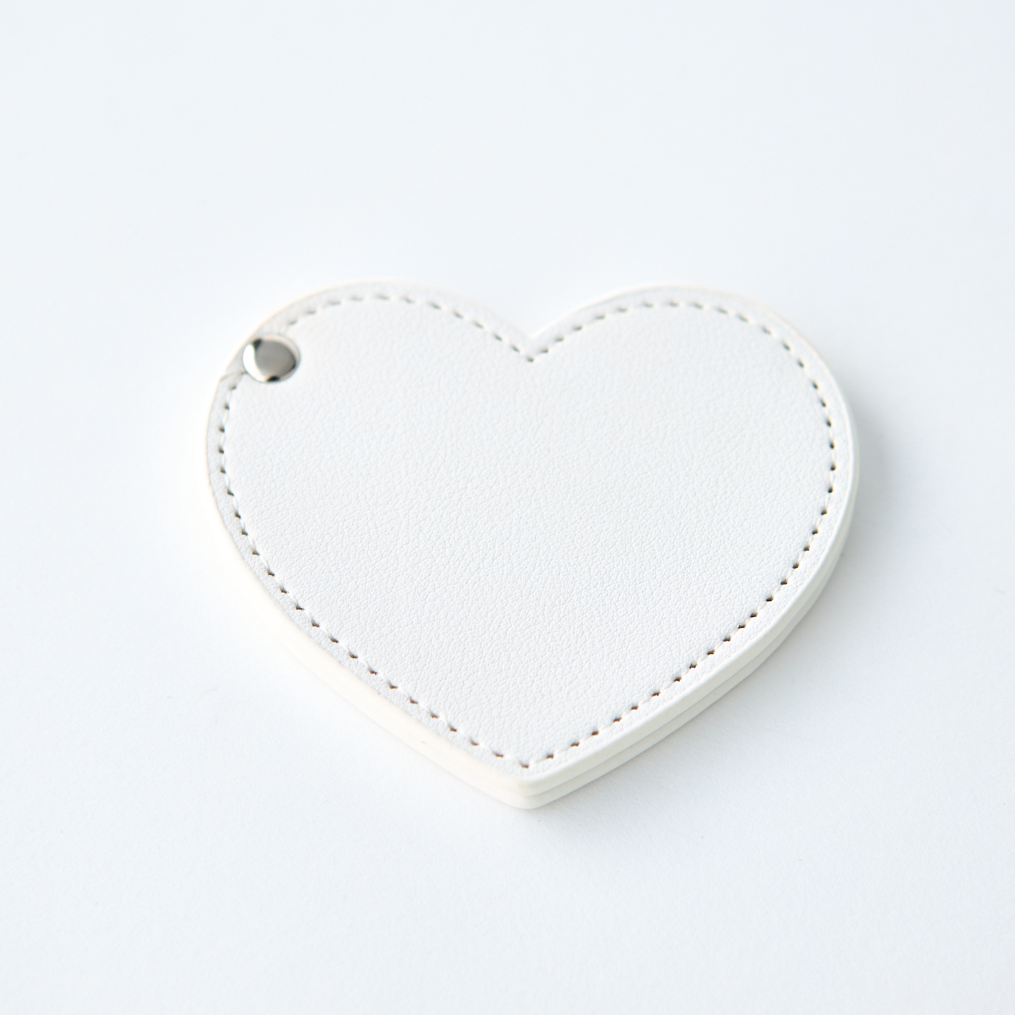 【名入れ】ハートレザーコンパクトミラー