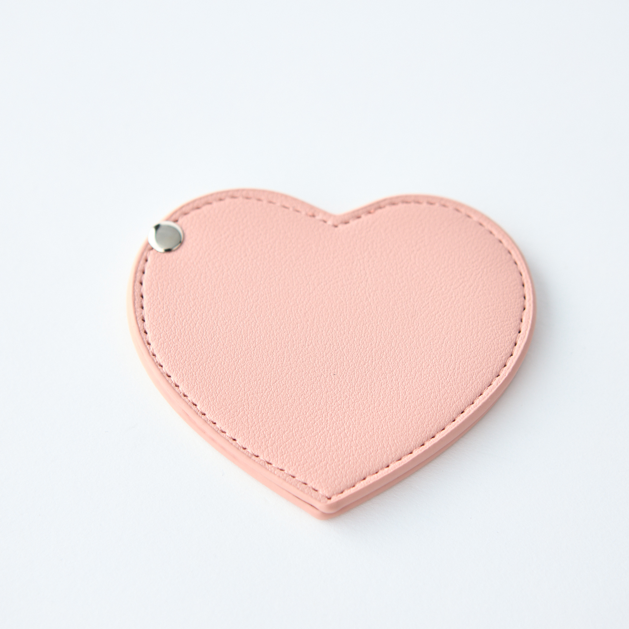 【名入れ】ハートレザーコンパクトミラー