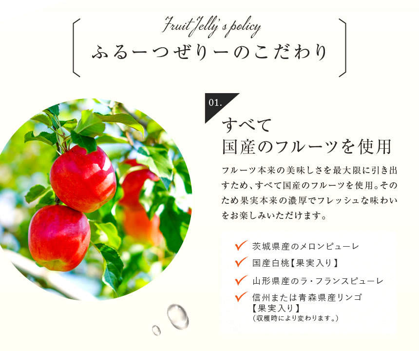 プレミアムタイプふるーつぜりー4個入