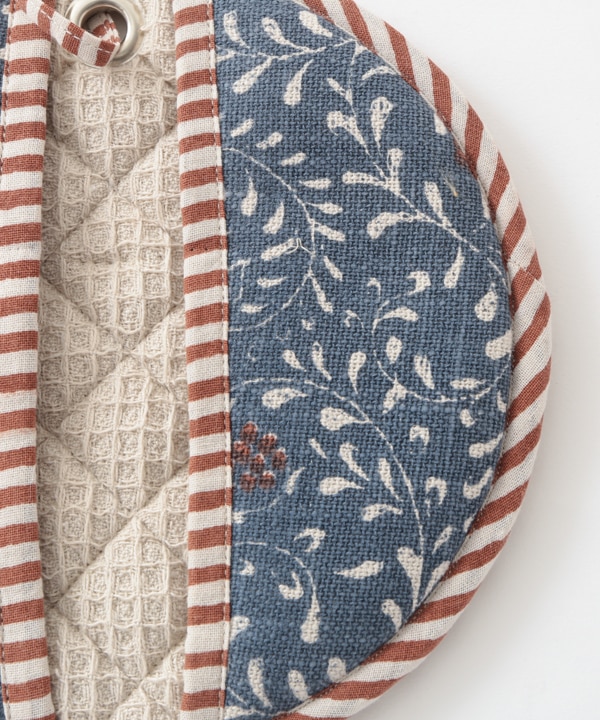 スラブコットンプリント ラウンドミトン