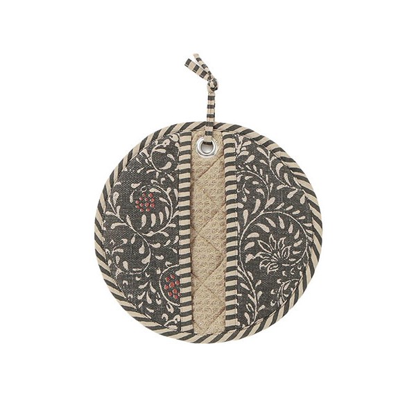 スラブコットンプリント ラウンドミトン