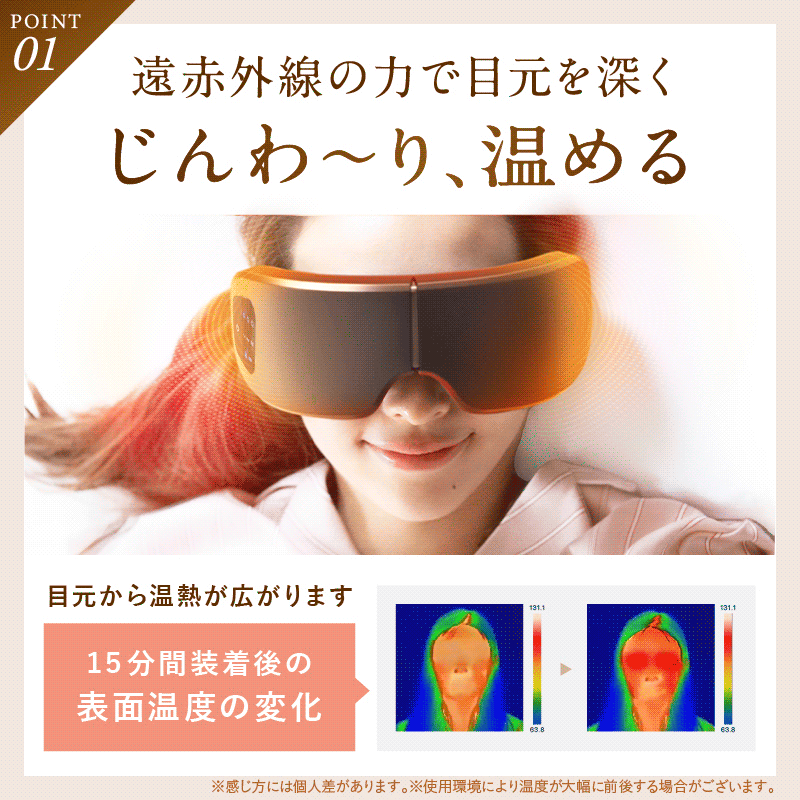 EYE RELAX S にわかせんぺいデザイン【温熱＆加圧アイマスク】