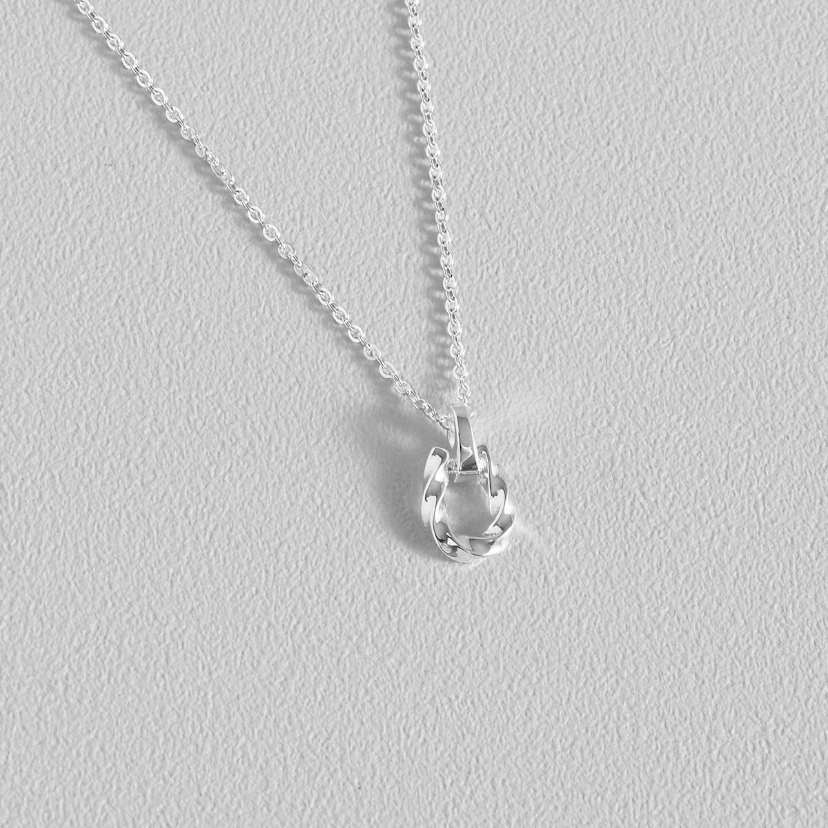 Twist Horseshoe Necklace S925