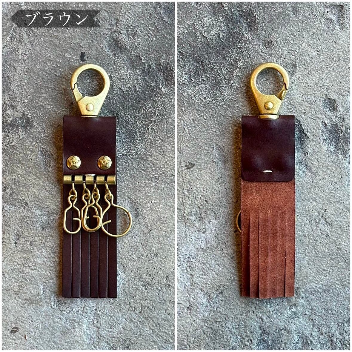 4連キーリング el calamar カウハイド【日本製】