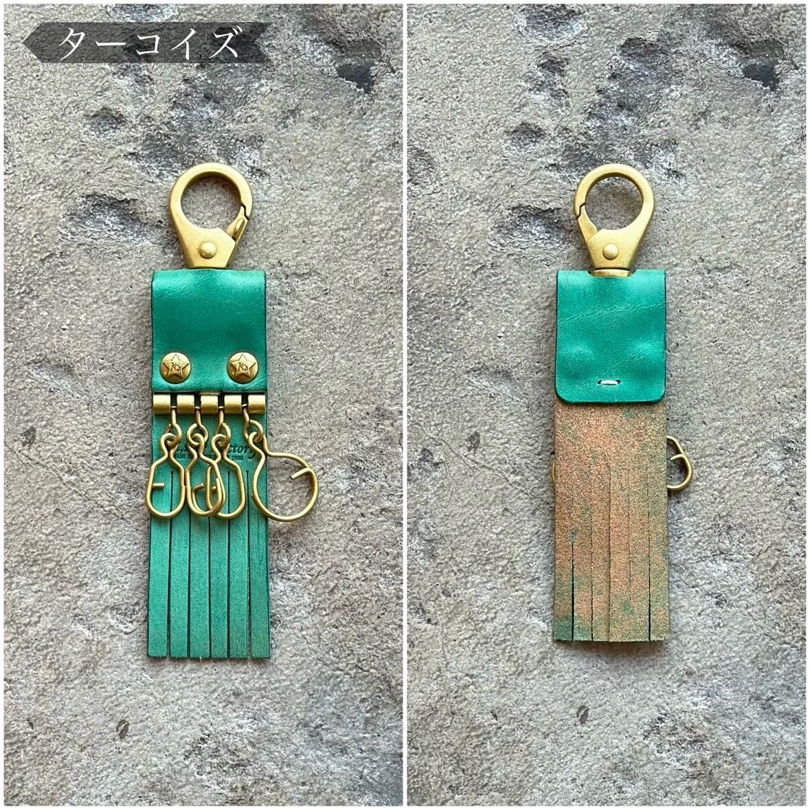 4連キーリング el calamar カウハイド【日本製】