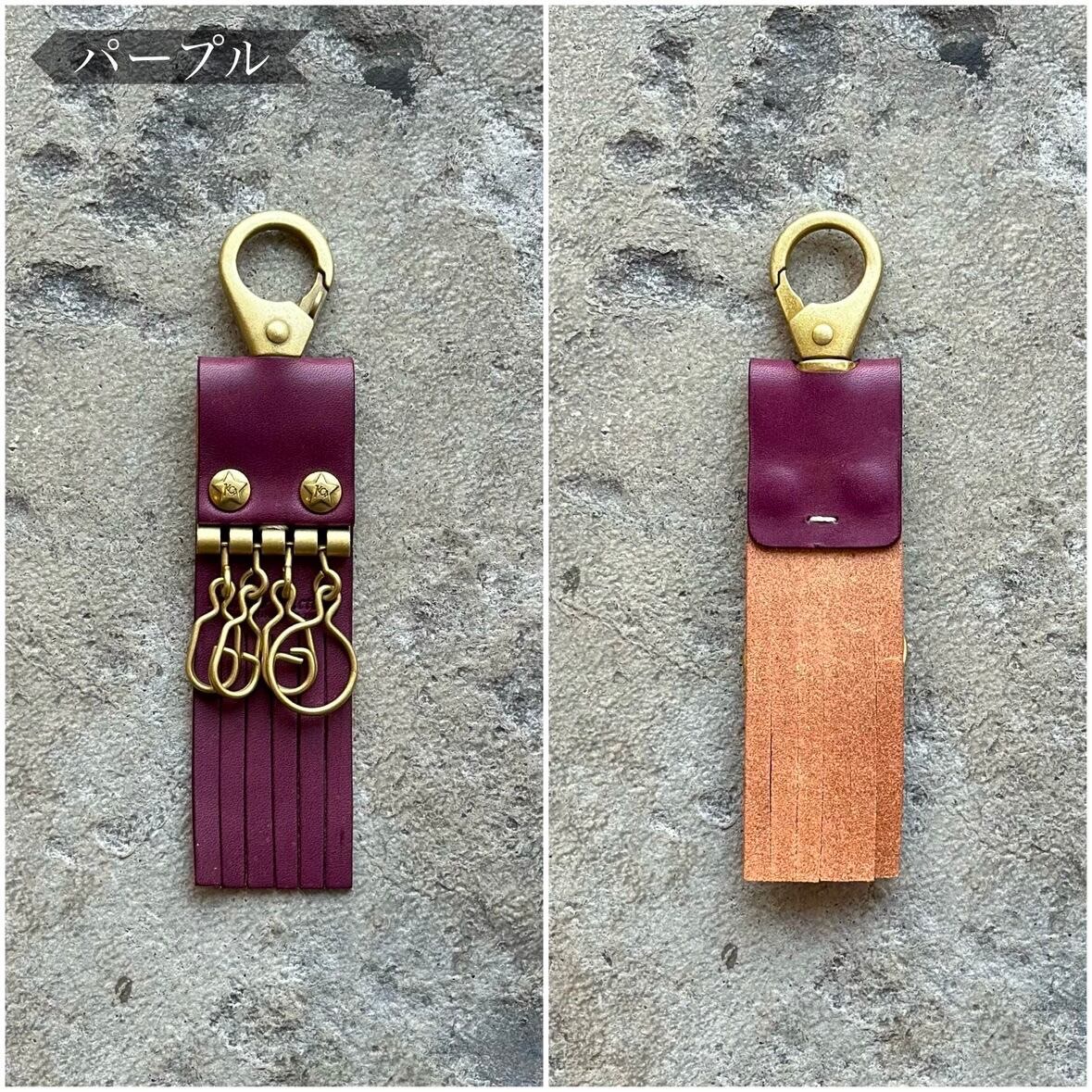 4連キーリング el calamar カウハイド【日本製】