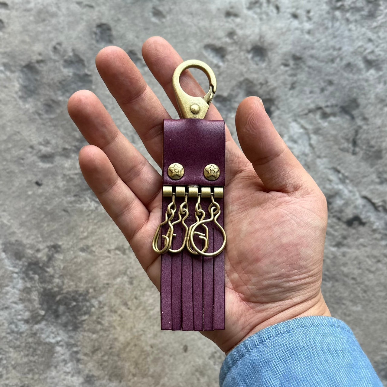 4連キーリング el calamar カウハイド【日本製】