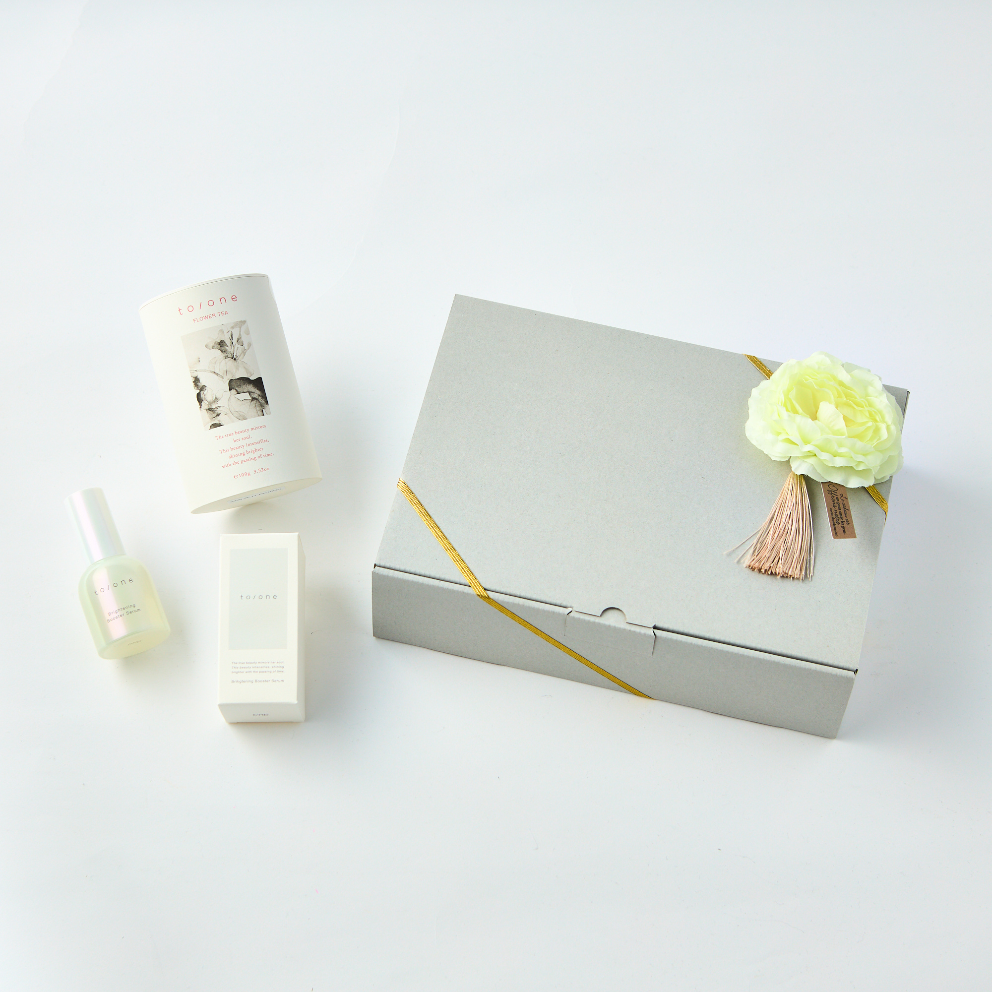 【BOX付】to/one美容ティー&人気のセラムorフェイスマスクセット