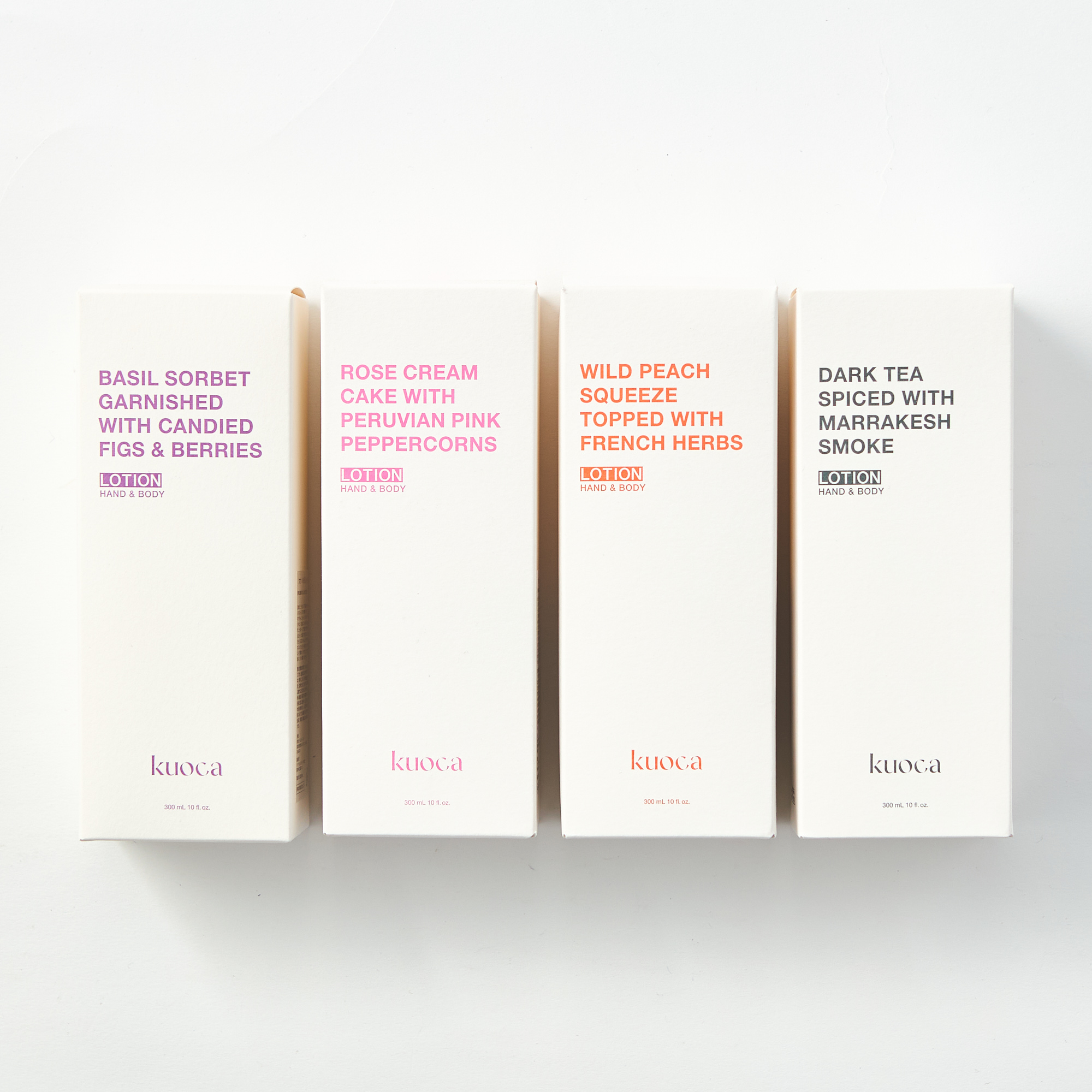 ハンド＆ボディローション(ローズケーキ/ワイルドピーチ/バジルソルベ/ダークティー）