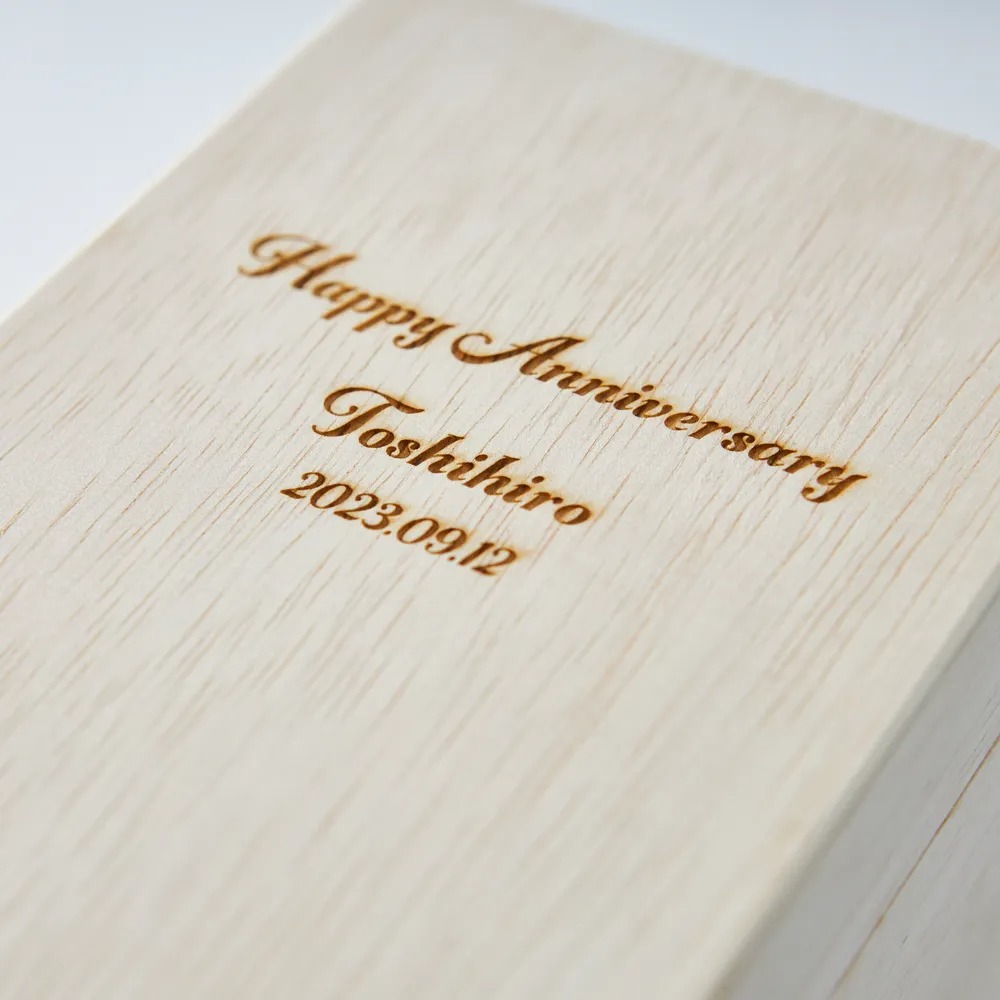 【名入れラベル・木箱入】金鵄盃　自酒　手作ラベル雪影特別純米