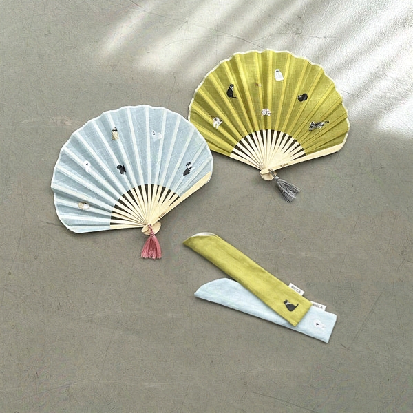パル扇子（猫、犬）