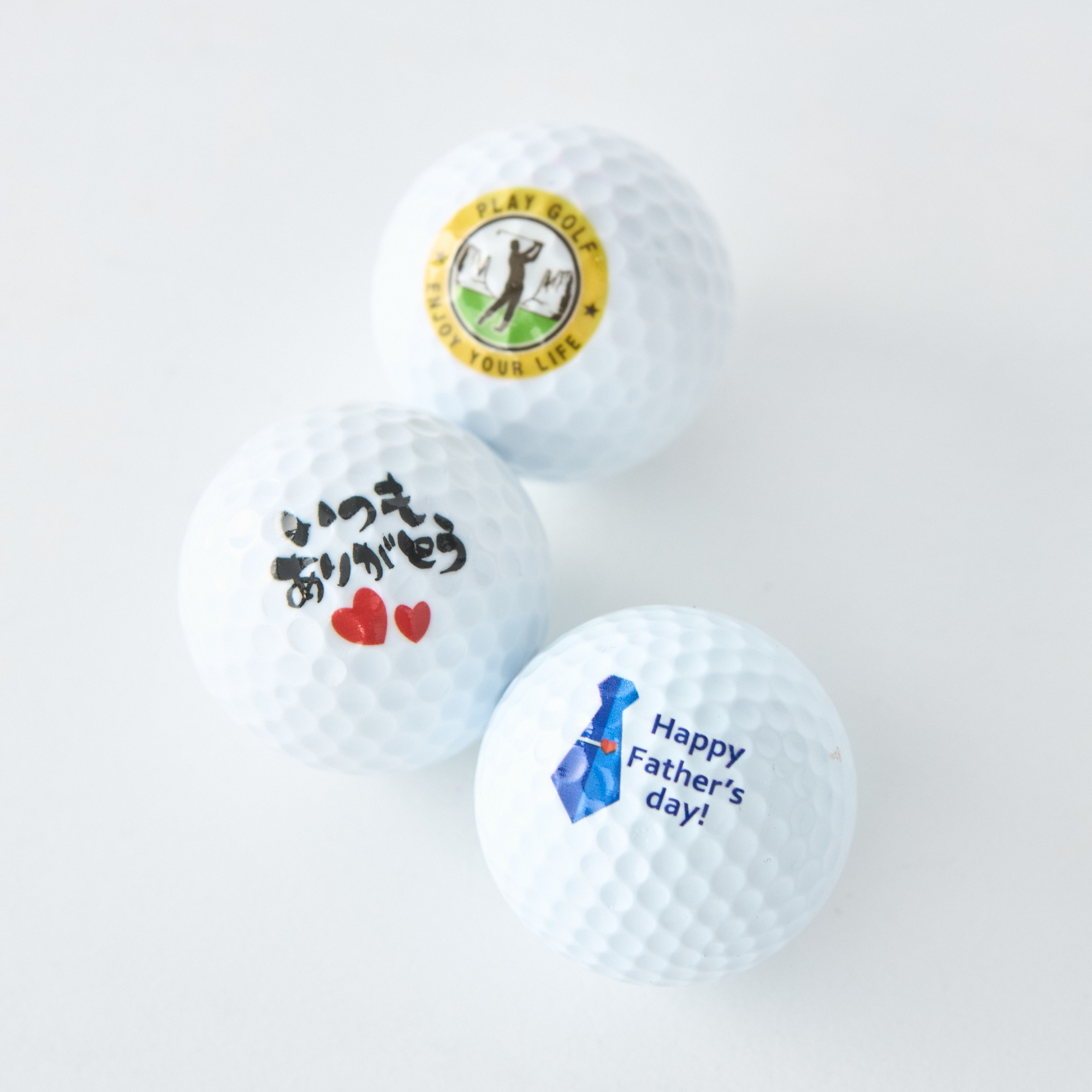 ゴルフボール（父の日限定デザイン3個セット）
