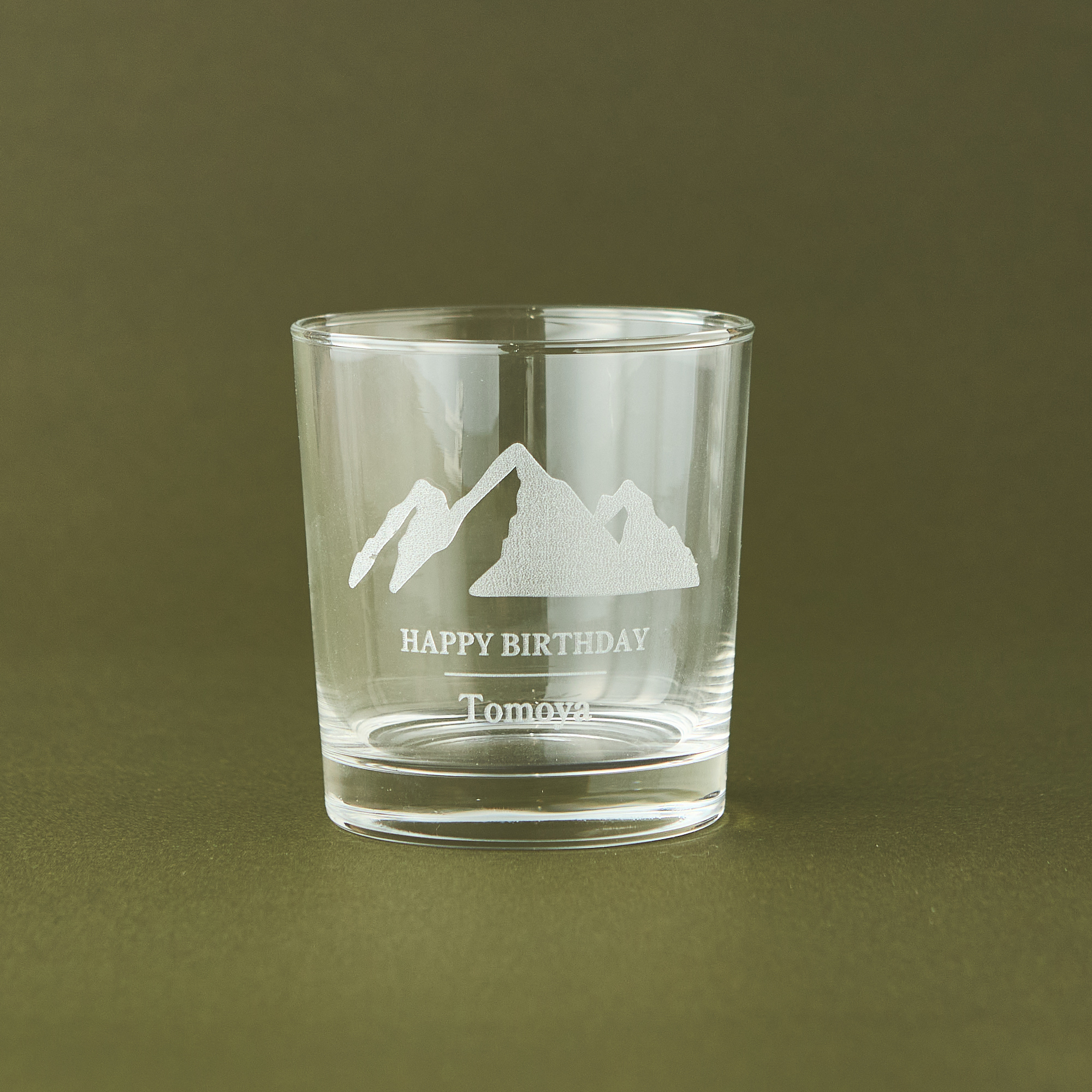 【名入れ・イラストデザイン】ロックグラス&ジャパニーズウィスキー碧Ao ギフトセット