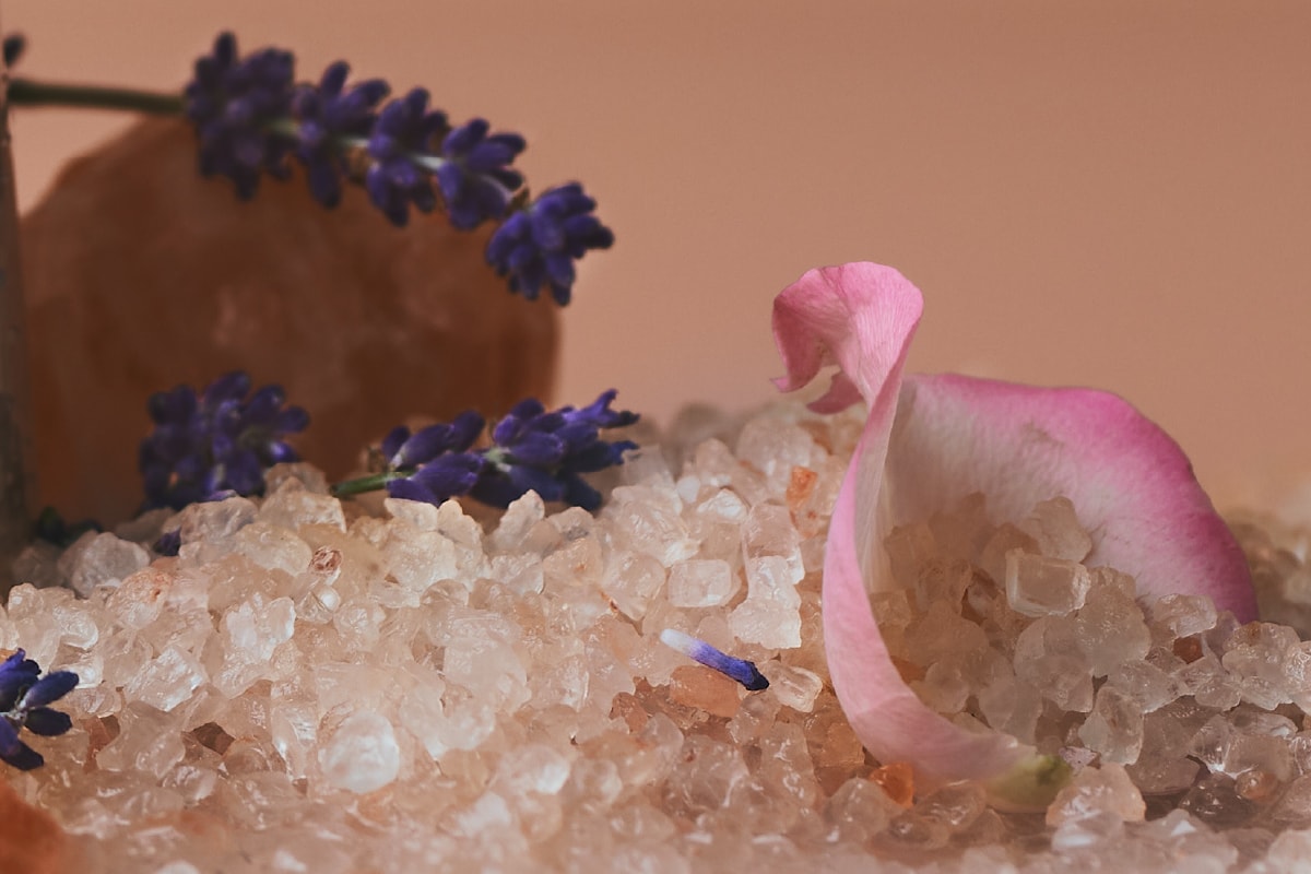 アロマバスソルト　ローズ＆ラベンダー