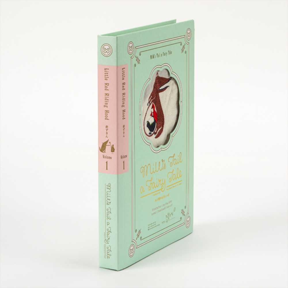 オオカミと赤ずきんの話　タオルGIFT BOOK 3セット（スリーブ付き）バス×1・フェイス×1・ウォッシュ×1