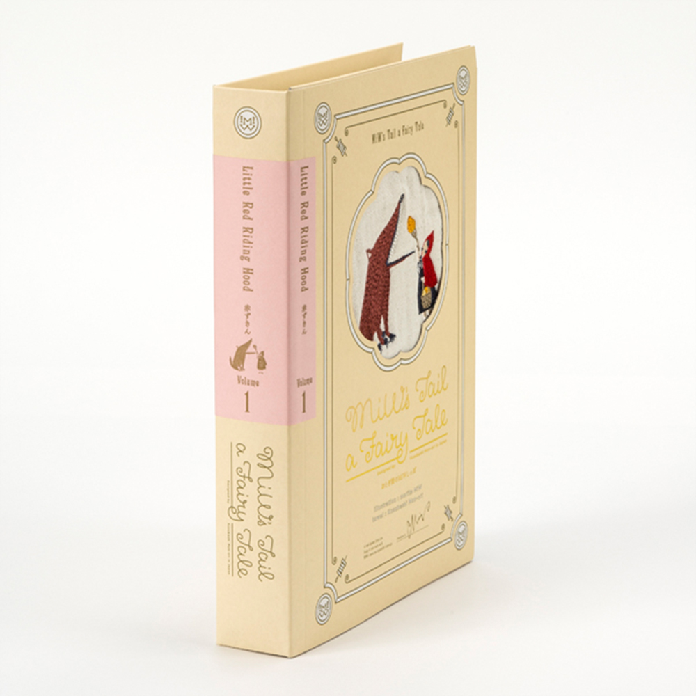 オオカミと赤ずきんの話　タオルGIFT BOOK 3セット（スリーブ付き）バス×1・フェイス×1・ウォッシュ×1