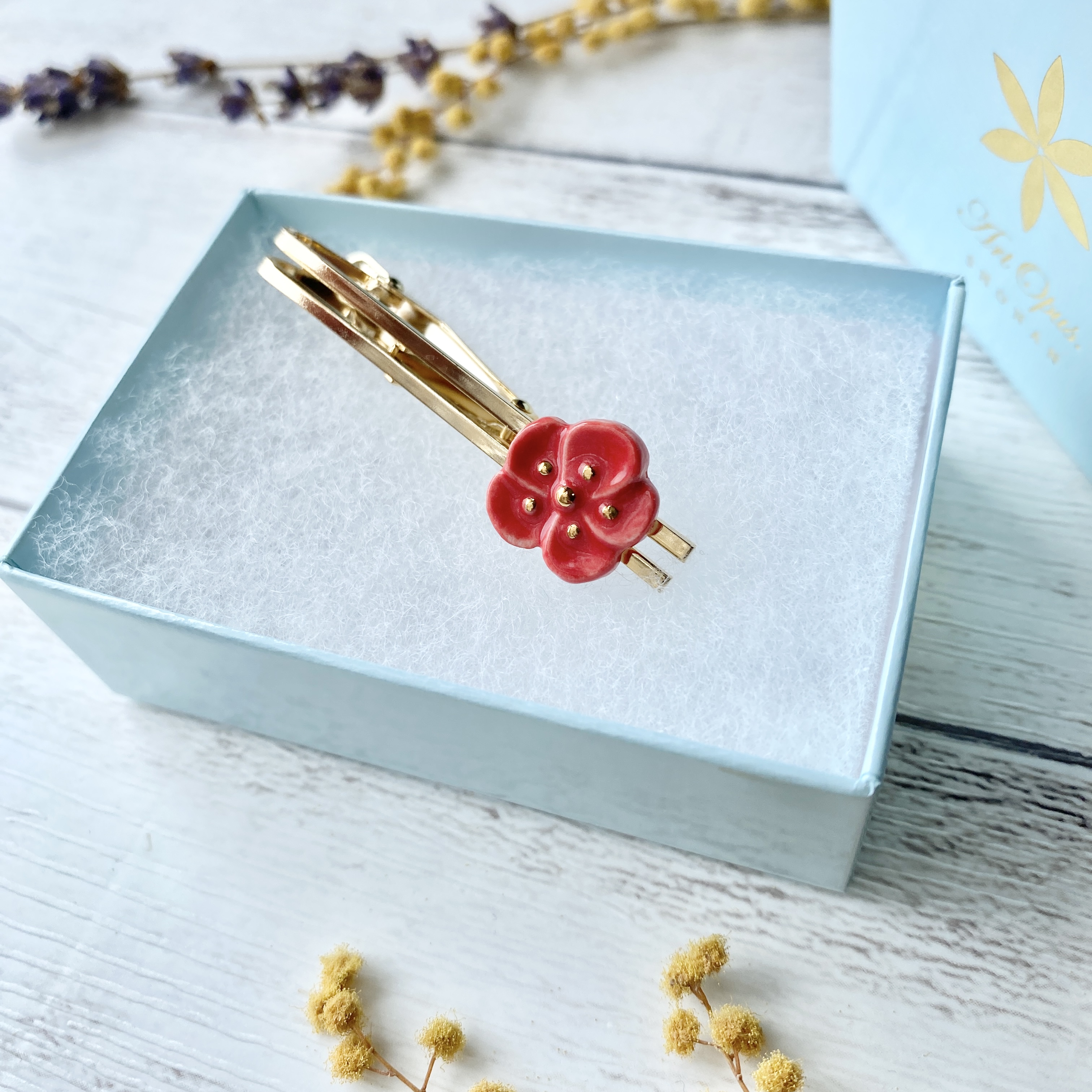 ネクタイピン　Ume（梅）