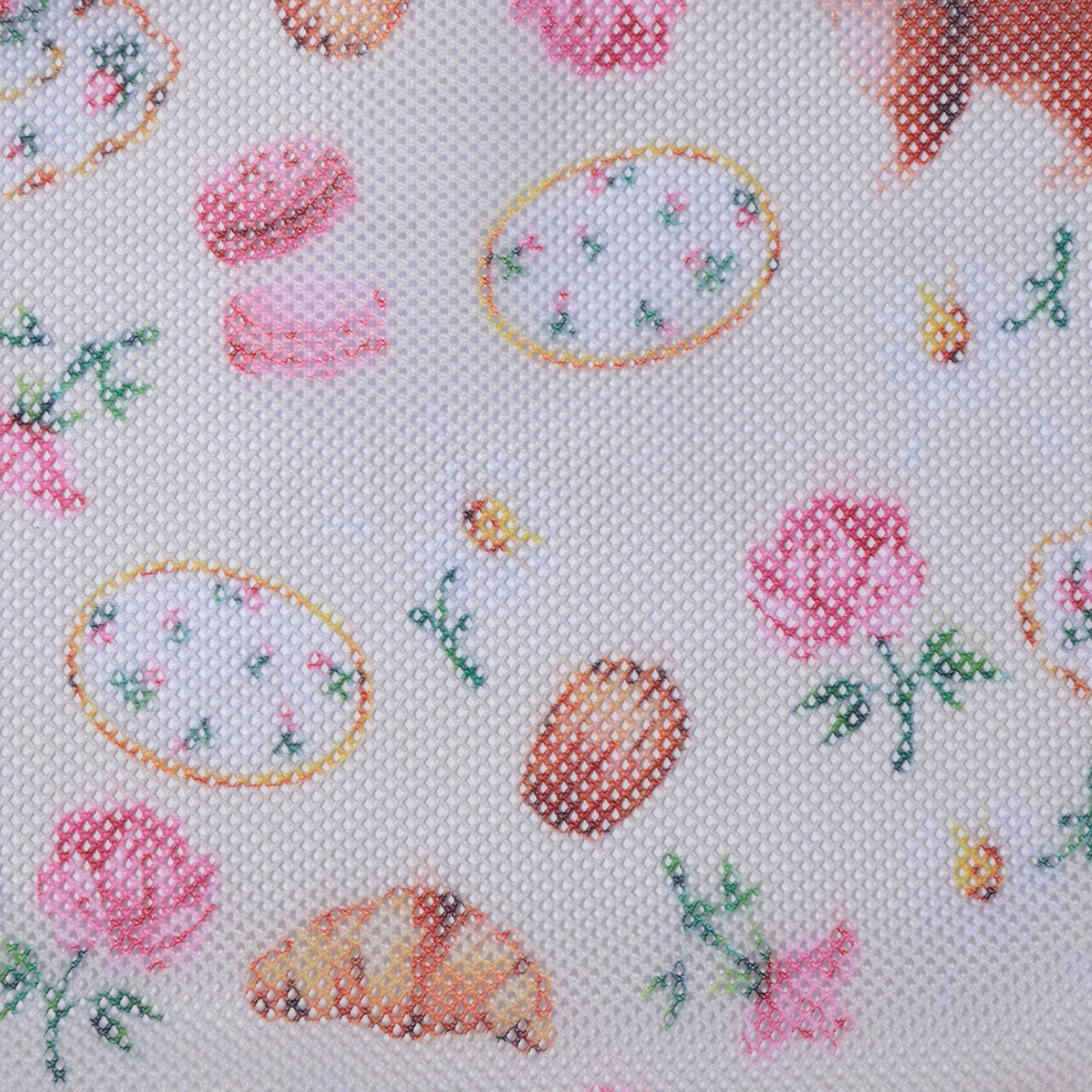 プリントメッシュフラットポーチ