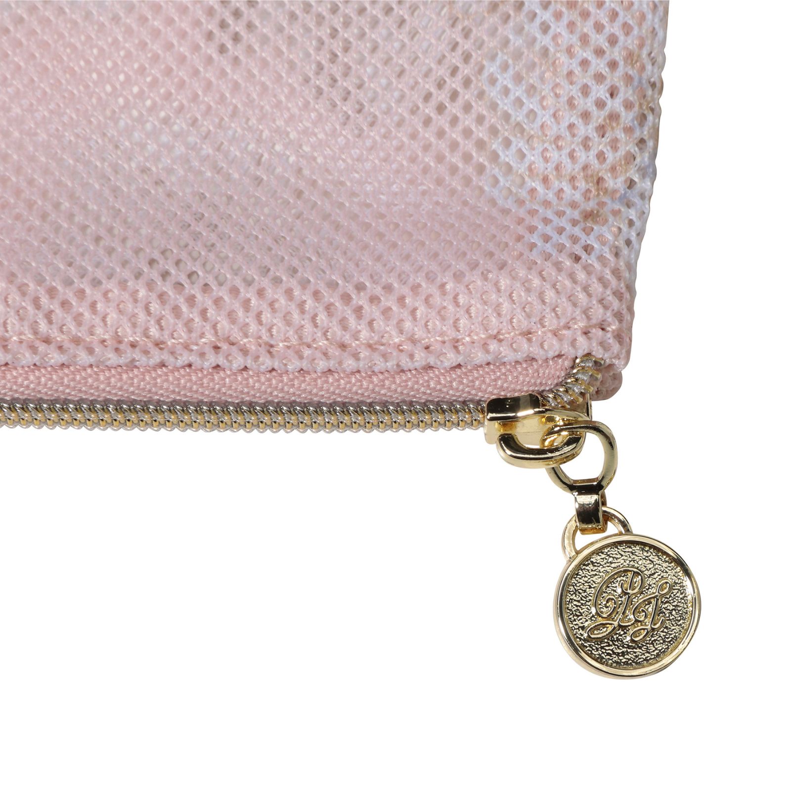 プリントメッシュフラットポーチ