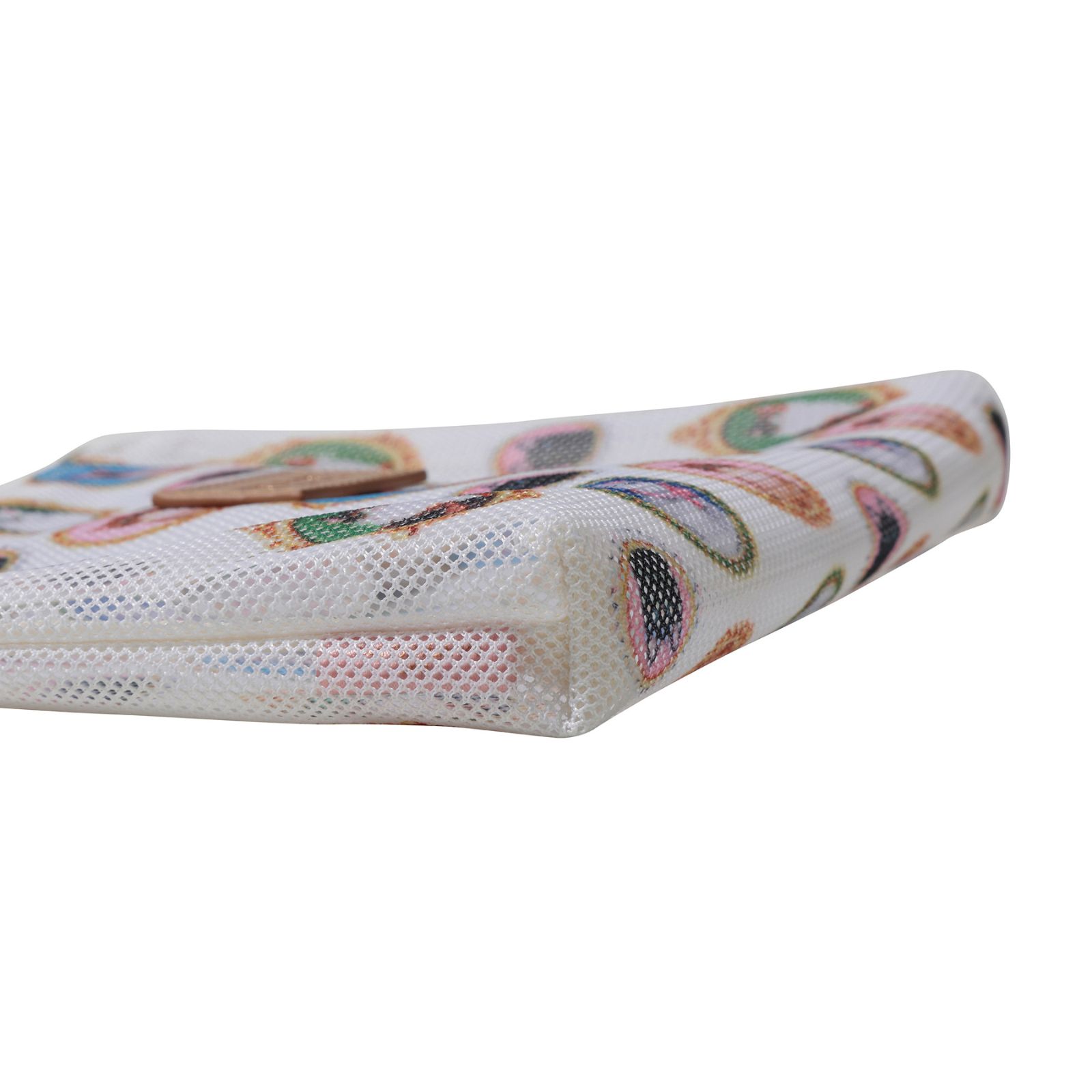 プリントメッシュフラットポーチ