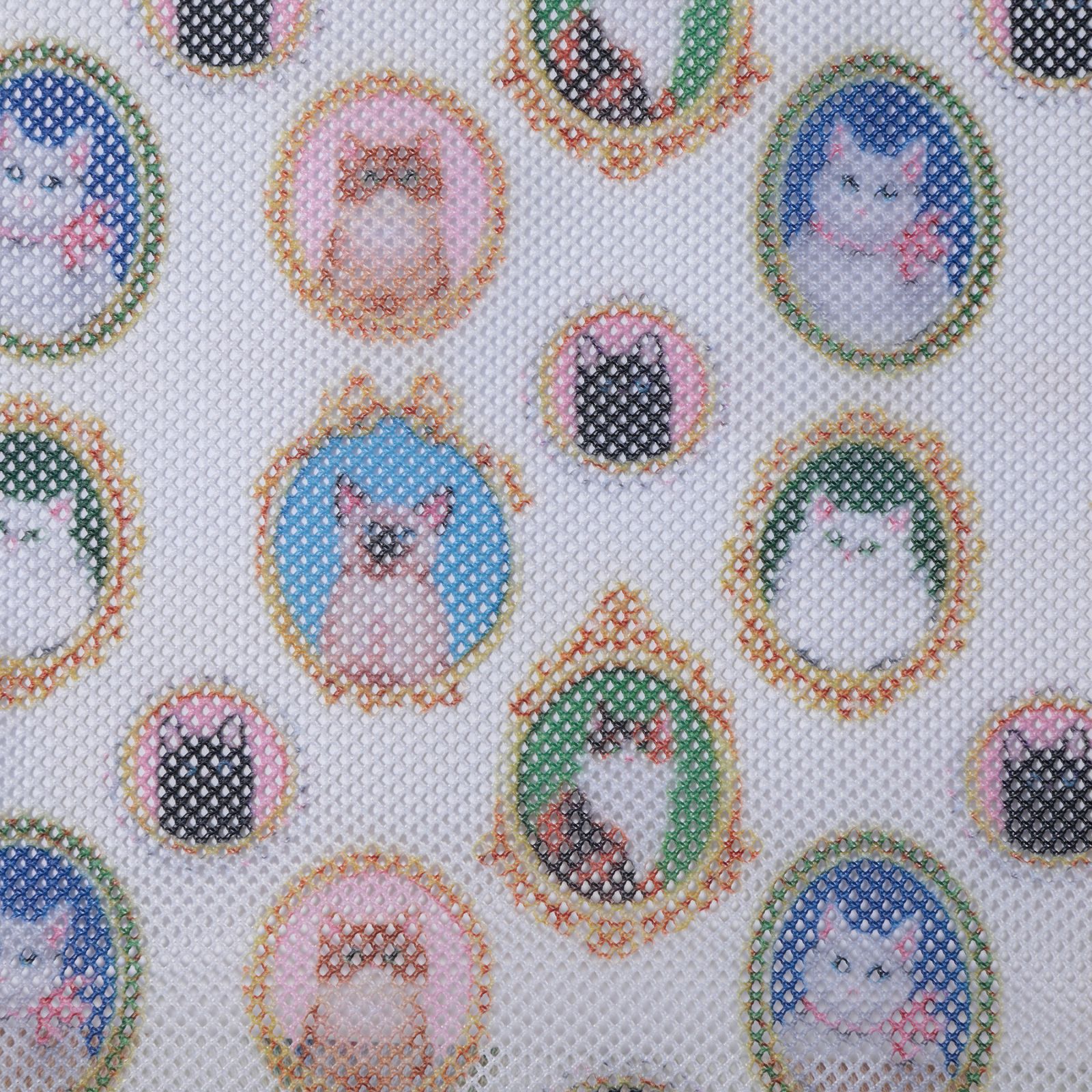 プリントメッシュフラットポーチ