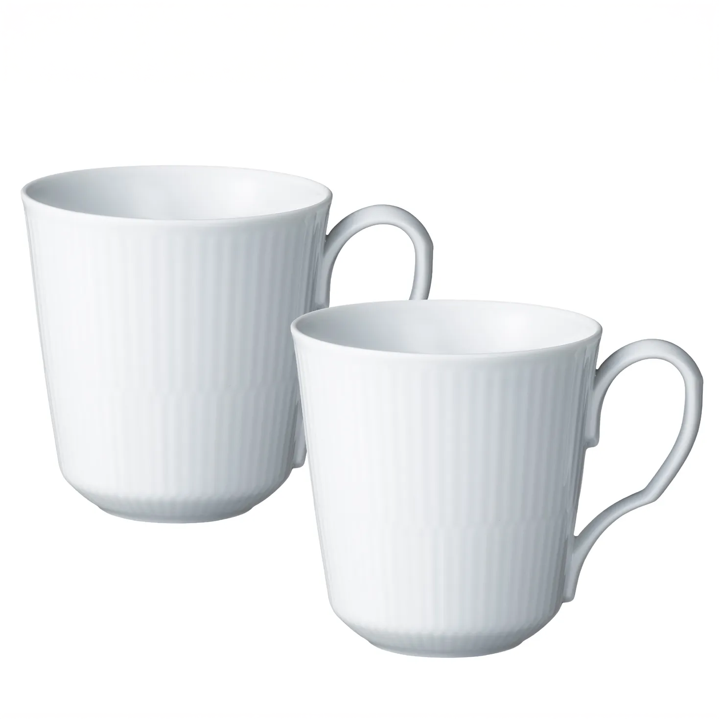 ホワイトフルーテッド　マグSペア　280ml