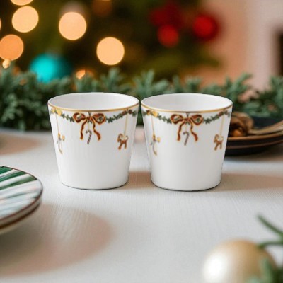 スターフルーテッドクリスマス サービングカップ ペア | Royal