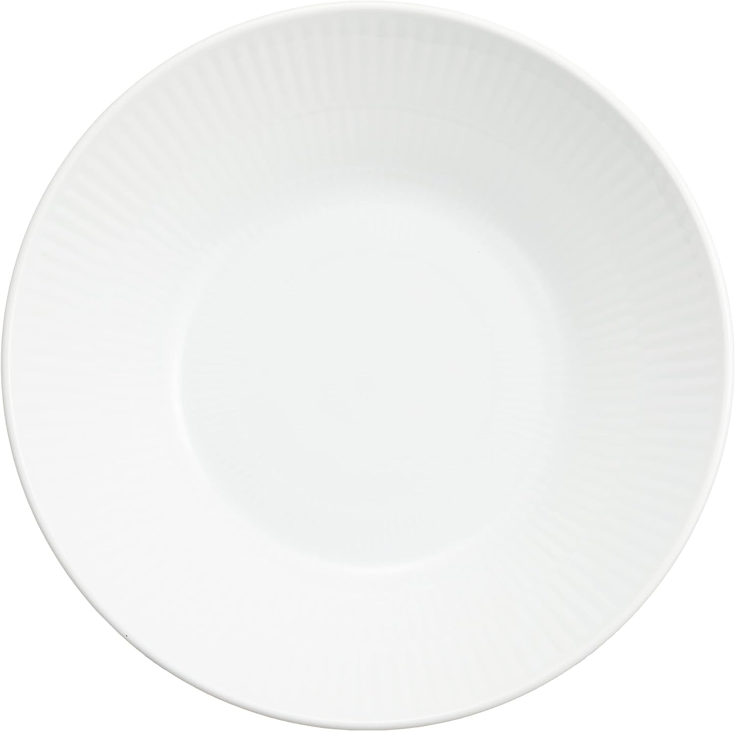 ホワイトフルーテッド ディープ プレート 17cm 2枚セット