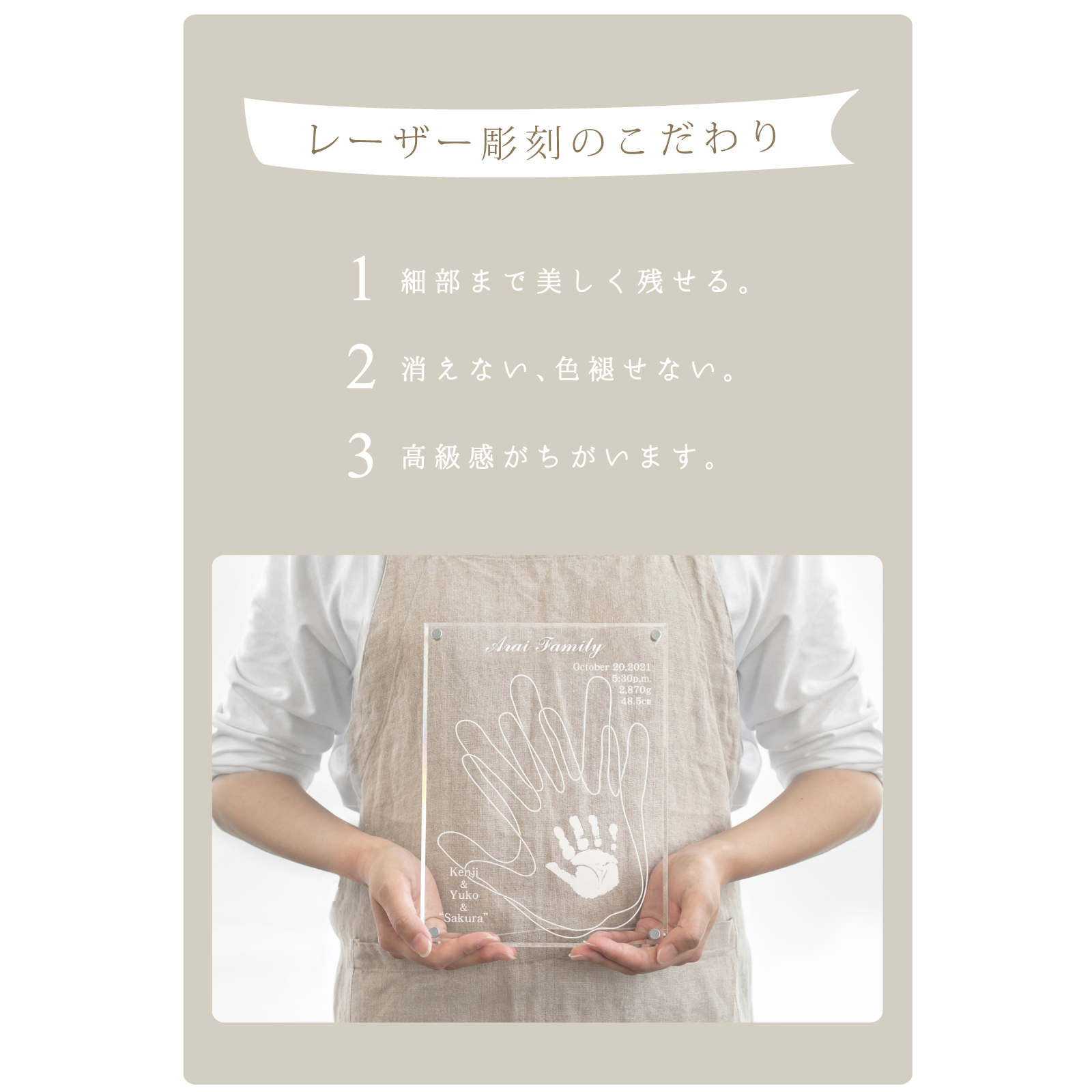 家族メモリアルギフト券「おやこてがた」