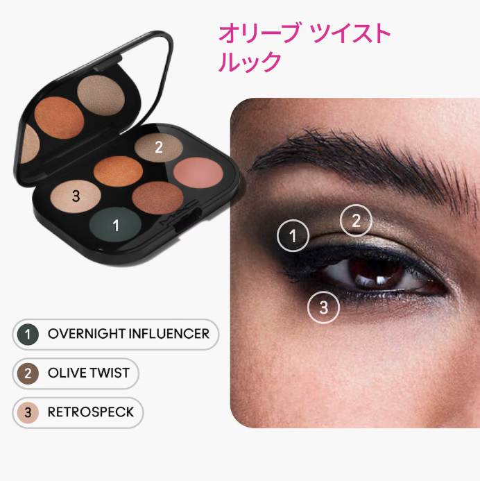 コネクト イン カラー アイシャドウ パレットブロンズ インフルエンス