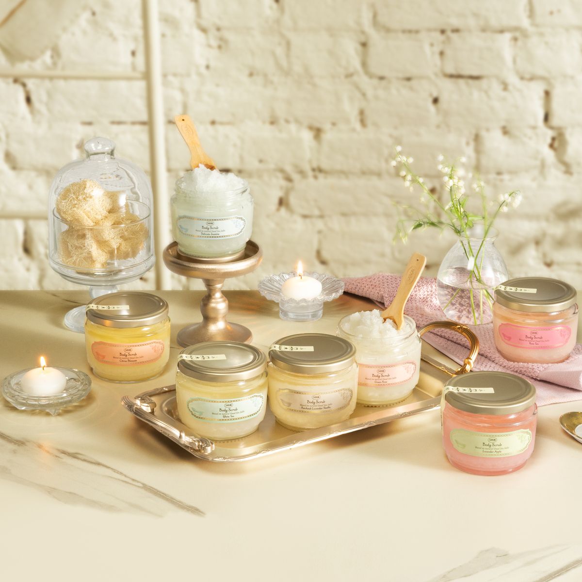 コスメブーケ SABONヘアスクラブ等4点 結婚式/記念日/誕生日 コスメブーケ