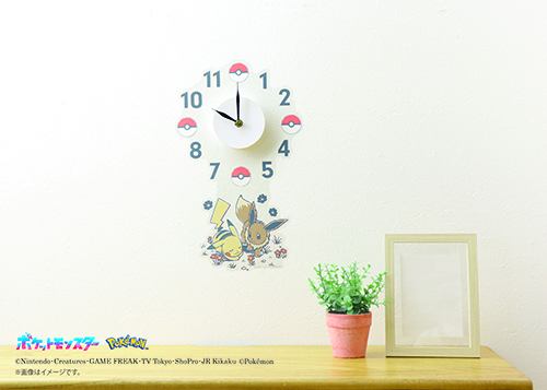 ポケモンウォールクロックステッカー