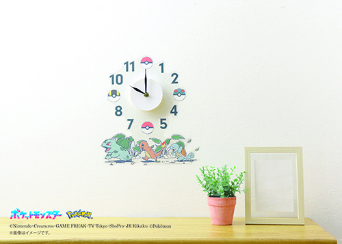 ポケモンウォールクロックステッカー
