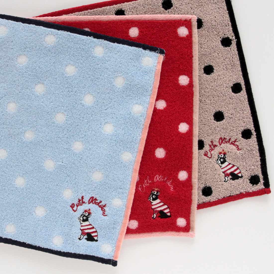 タオルハンカチーフ＜ボストンテリア＞