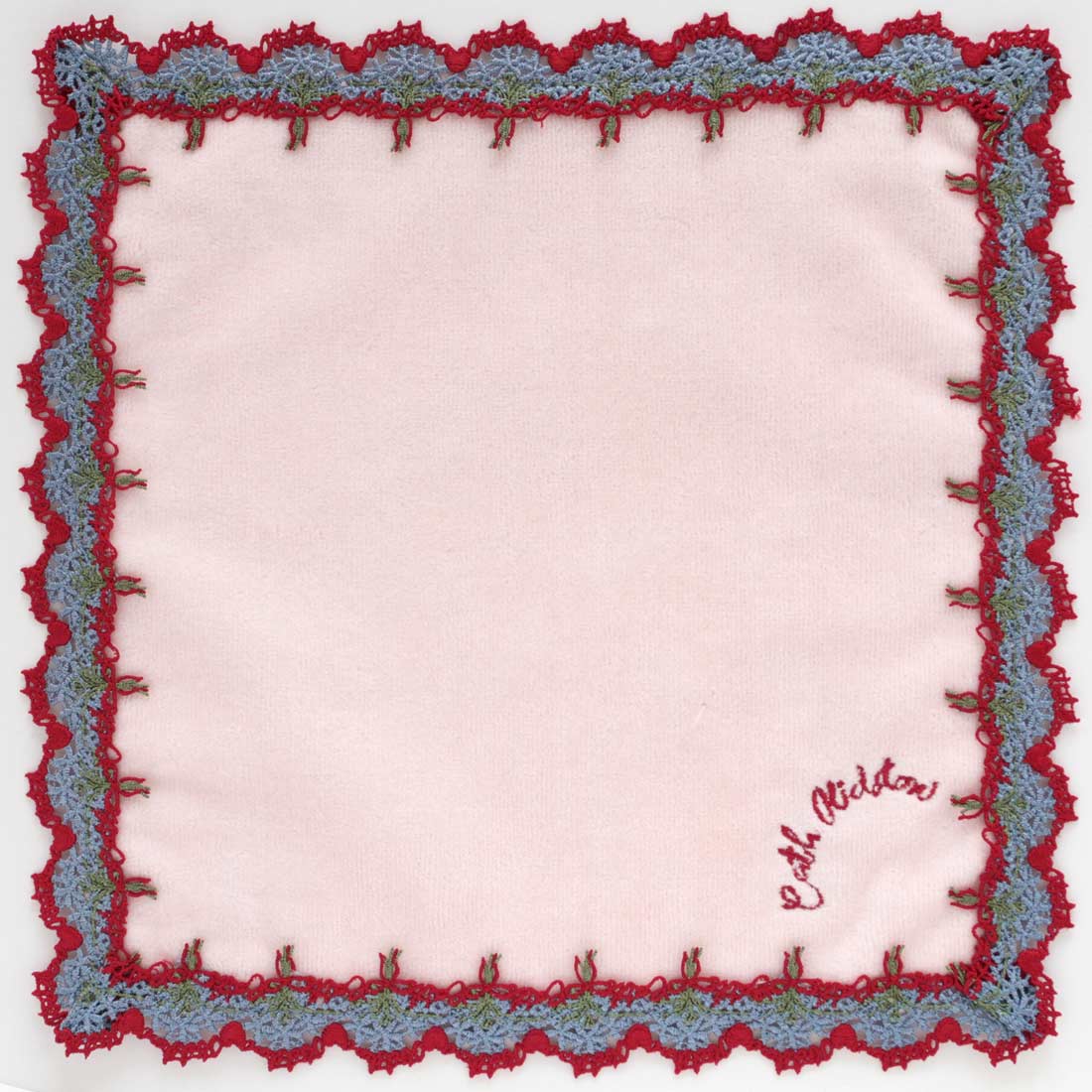 タオルハンカチーフ＜ブーケ柄レース＞