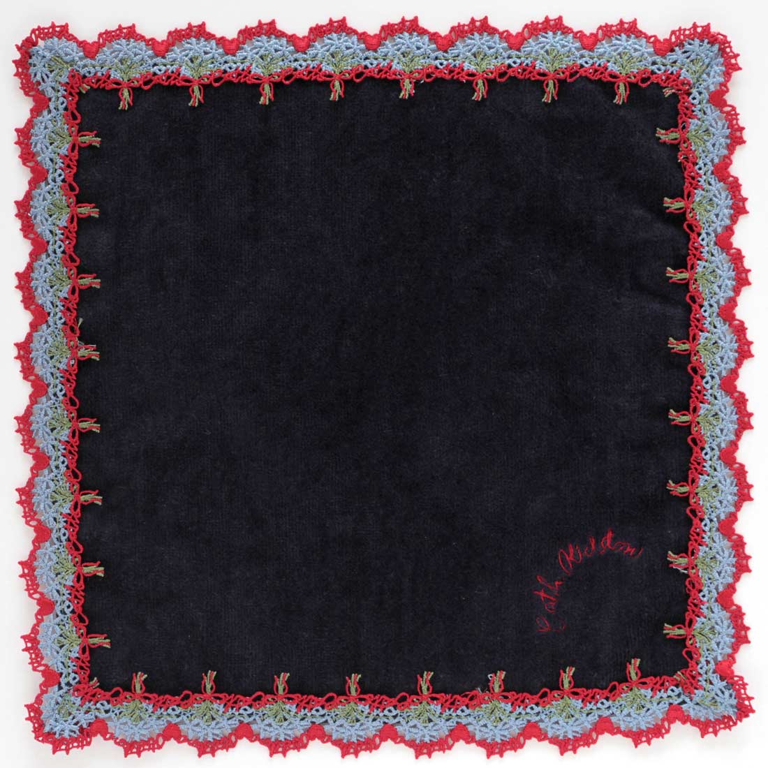 タオルハンカチーフ＜ブーケ柄レース＞