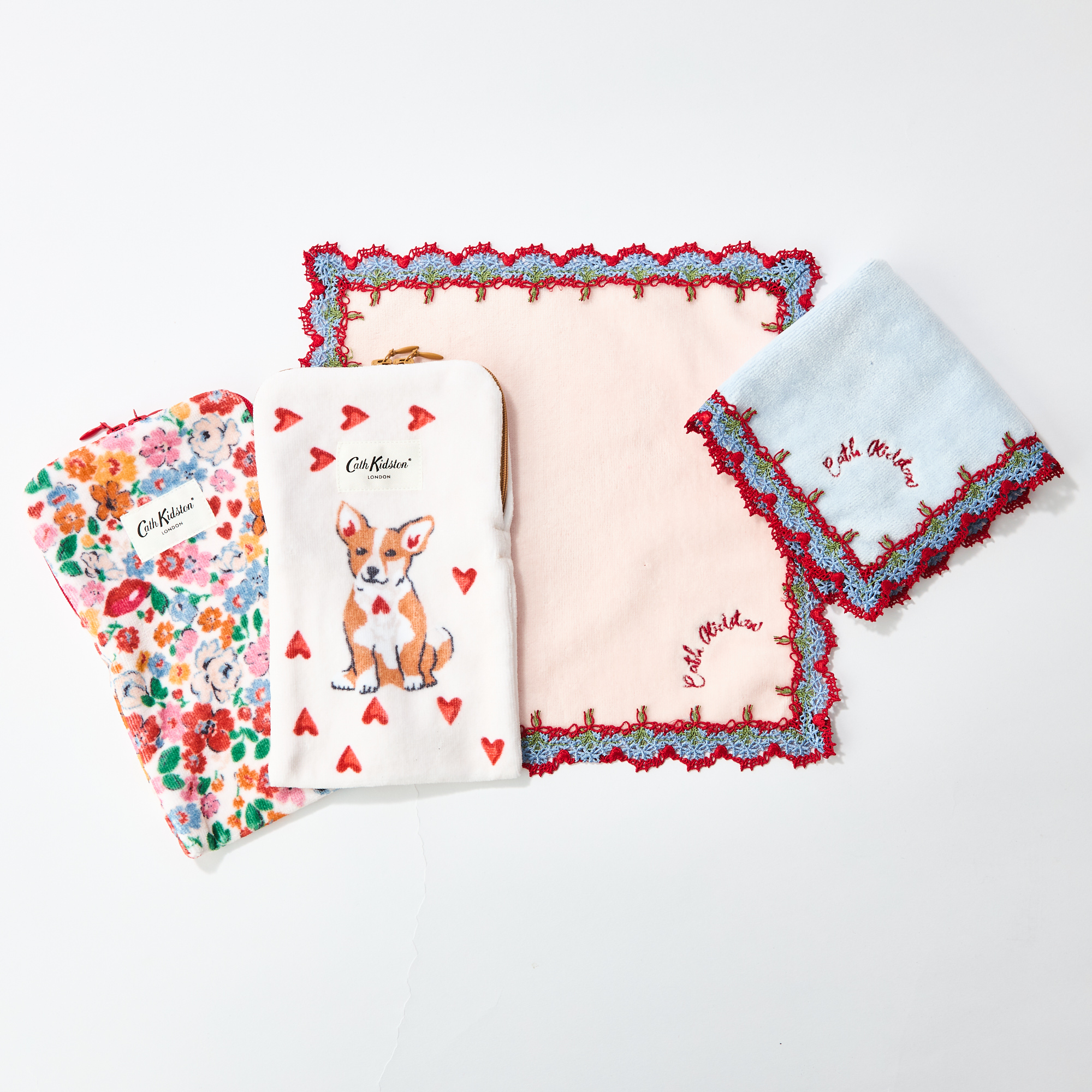 レースタオルハンカチ＆タオルポーチ