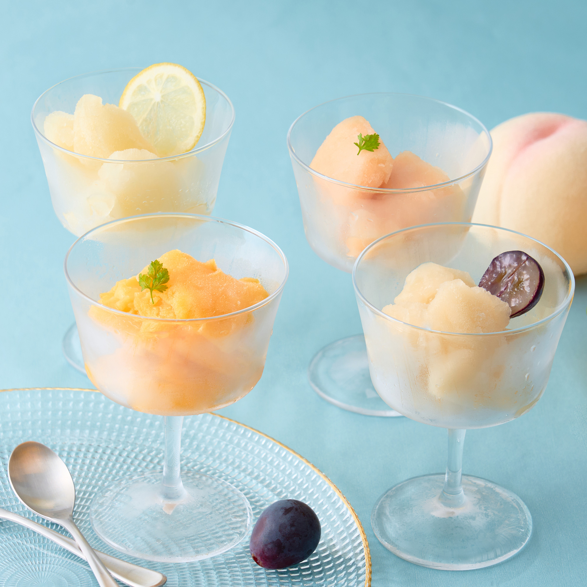 【期間限定】フルーツパーラーの凍らせて食べるシャーベット　彩果しずく　１０袋