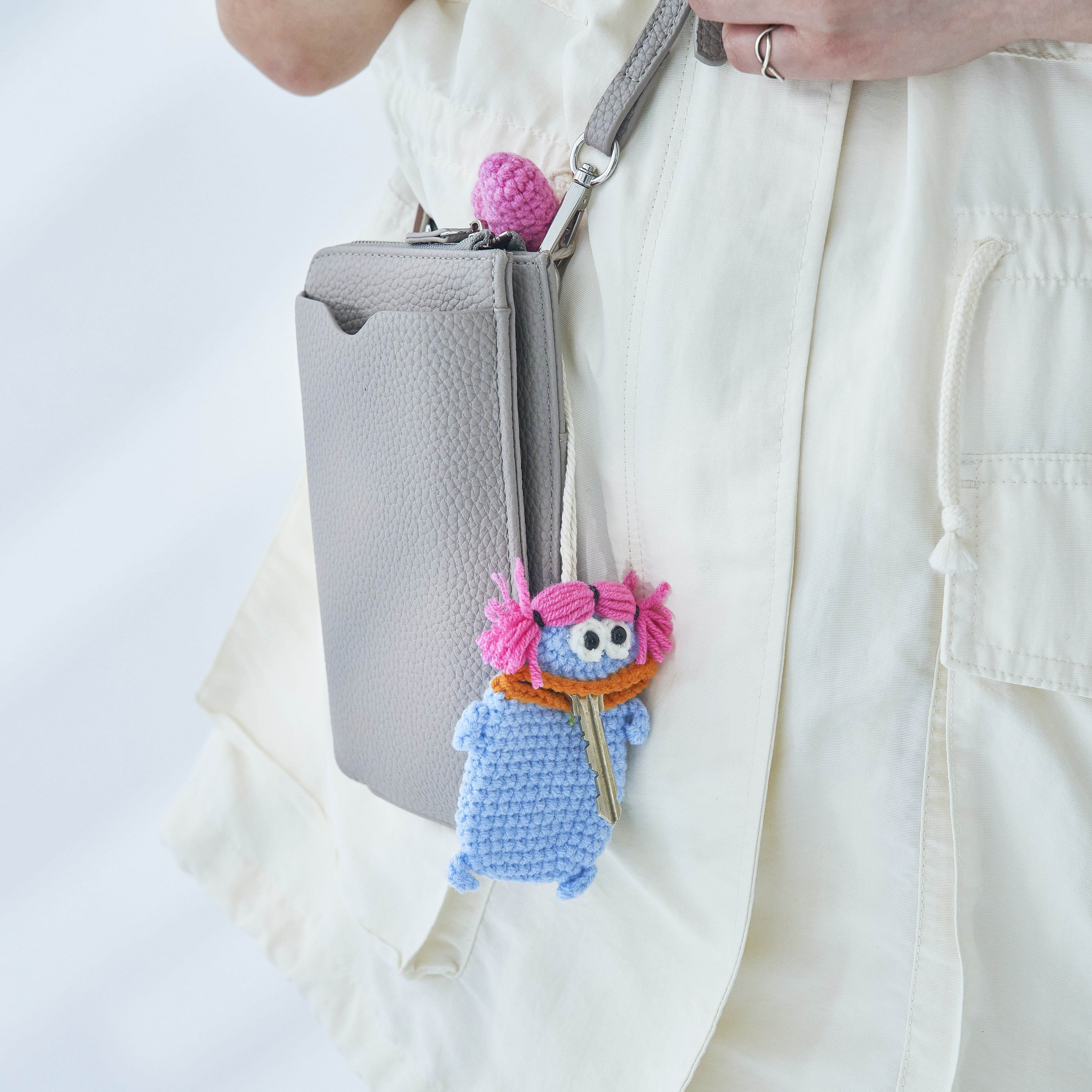毛糸のマスコット キーケース