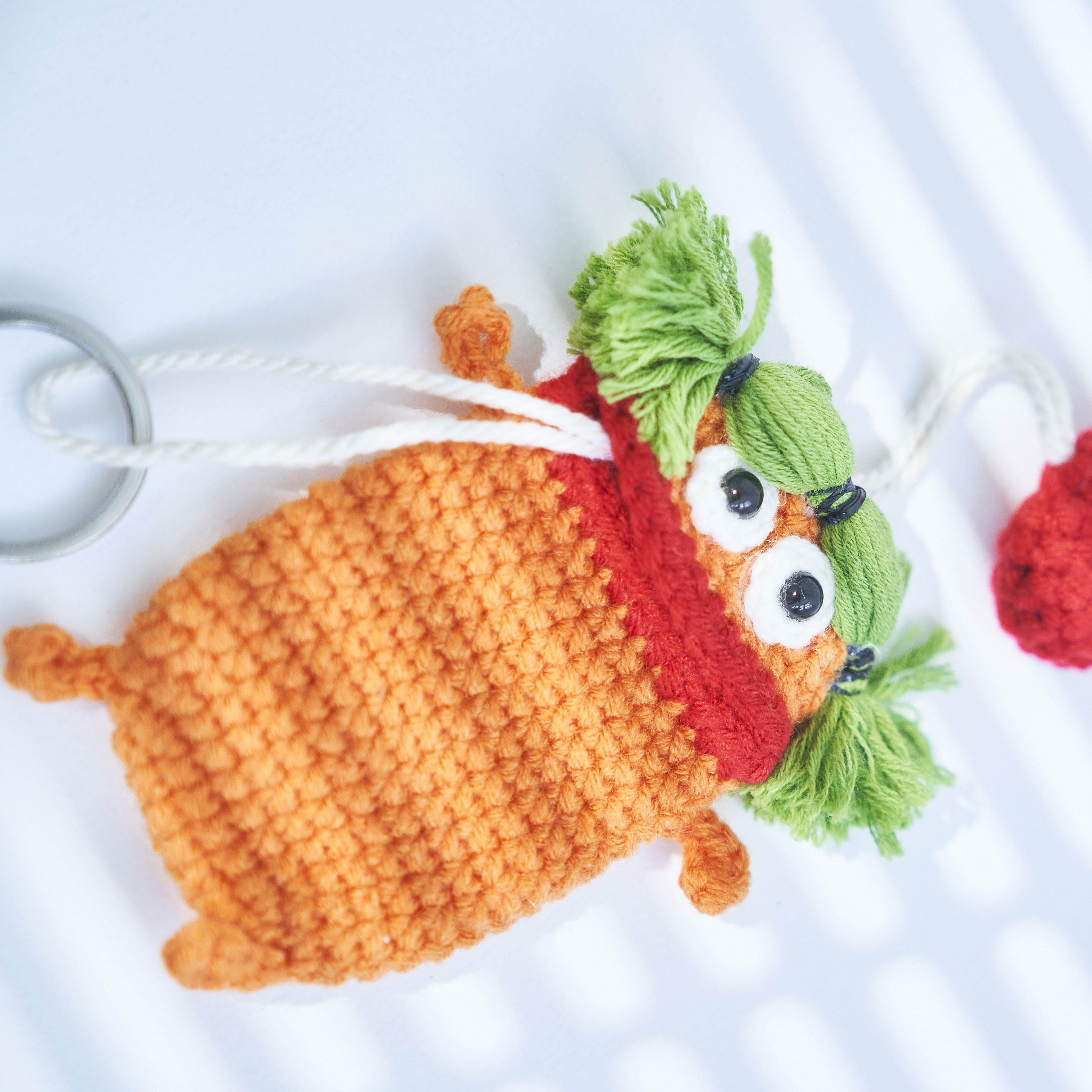 毛糸のマスコット キーケース