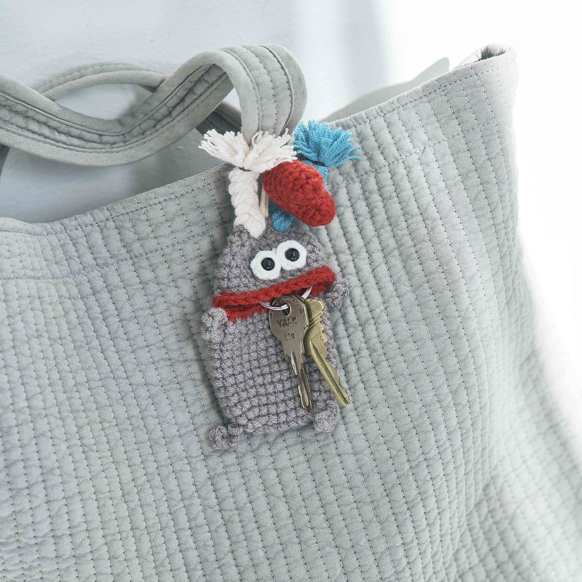 毛糸のマスコット キーケース