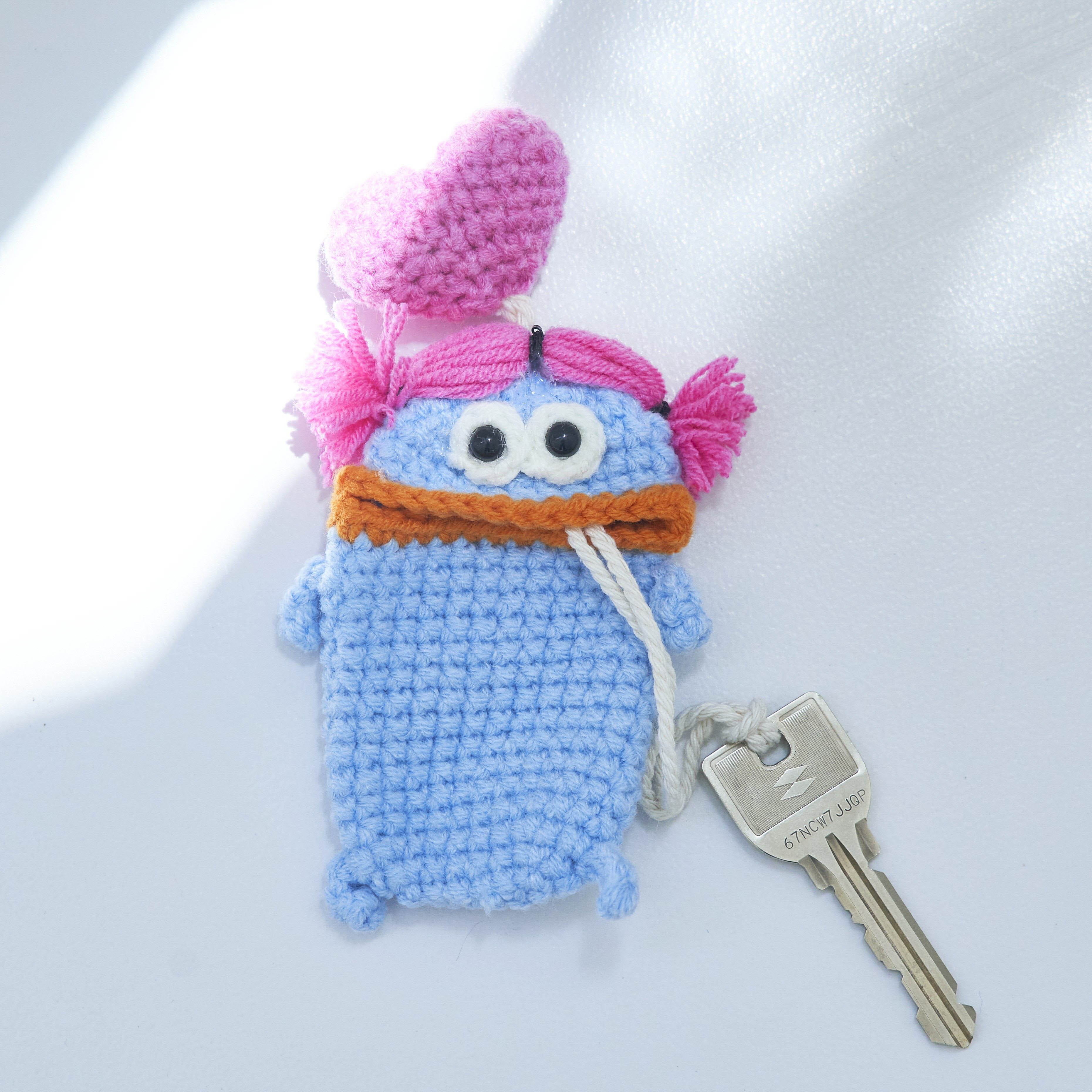 毛糸のマスコット キーケース
